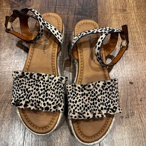 Pierre Dumas Spotted Sandals with Ankle Strap